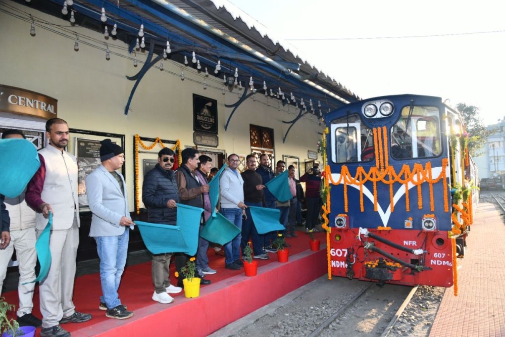 The General Manager of Northeast Frontier Railway (NFR), Chetan Kumar Shrivastava conducted a comprehensive inspection of the Darjeeling Himalayan Railway (DHR) and also flagged off centenary steam run on December 9.